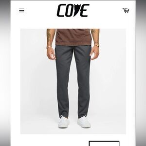 Mens Charcoal Chino Pants 30x32